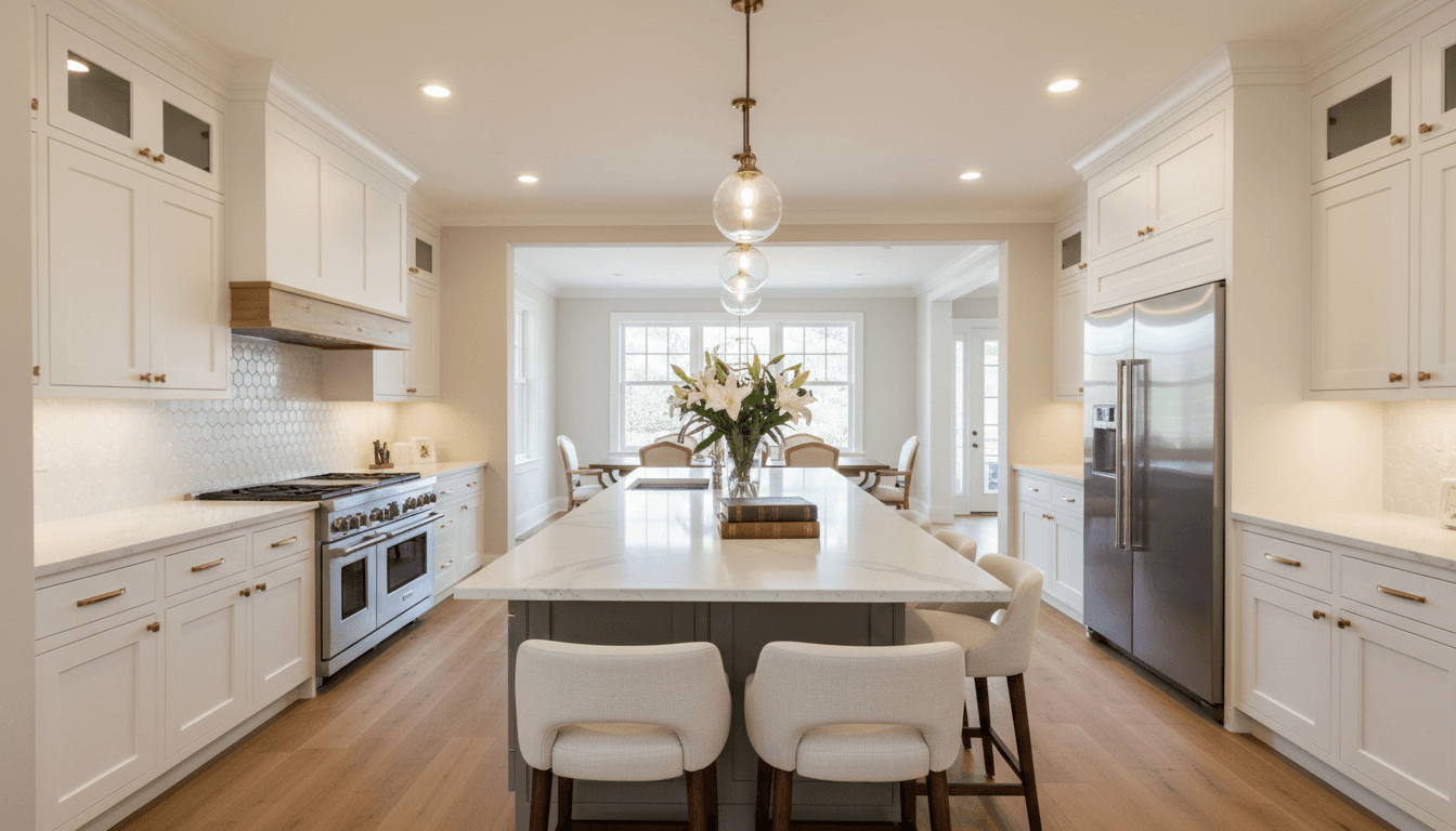 Completed interior remodeling project