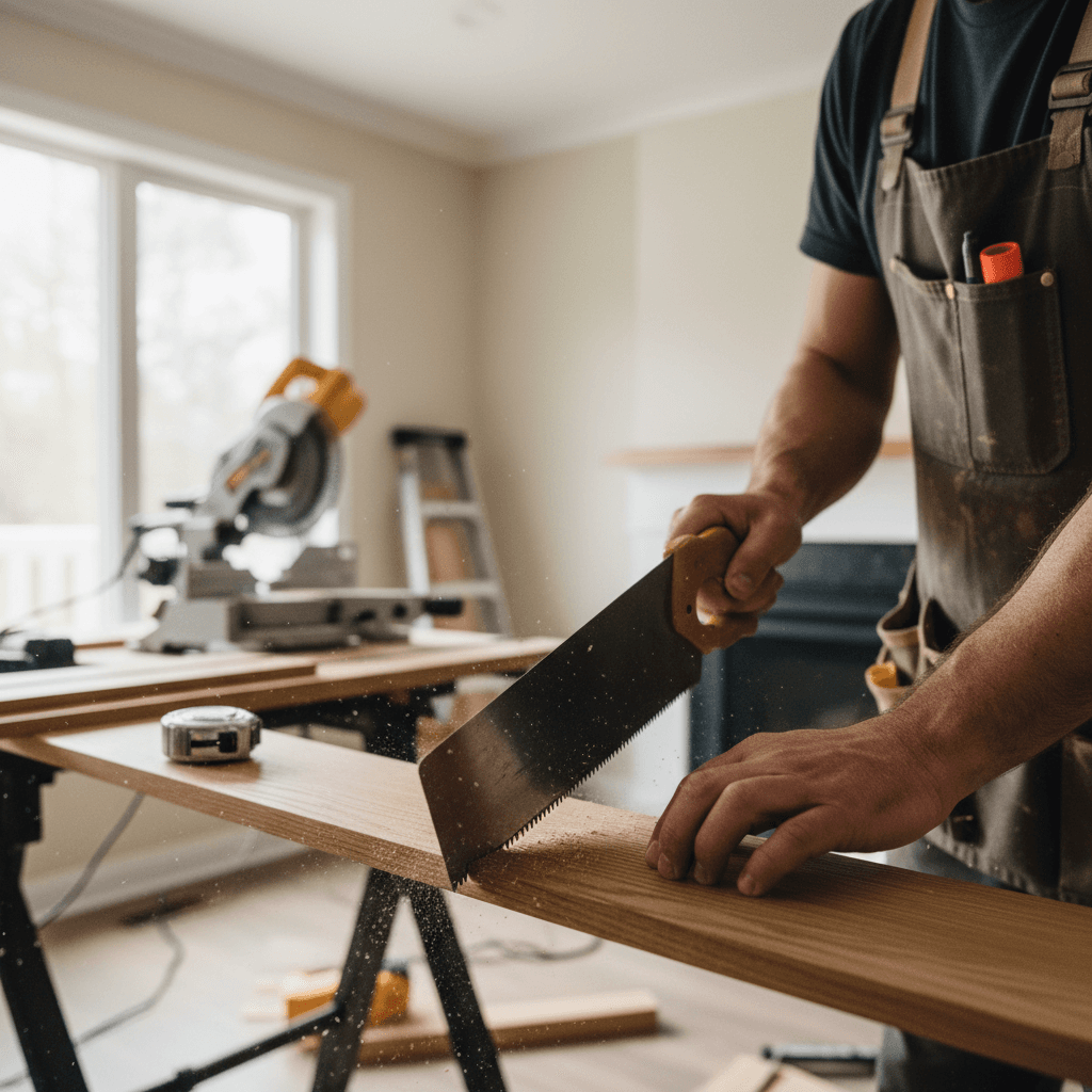 Finished interior carpentry detail work